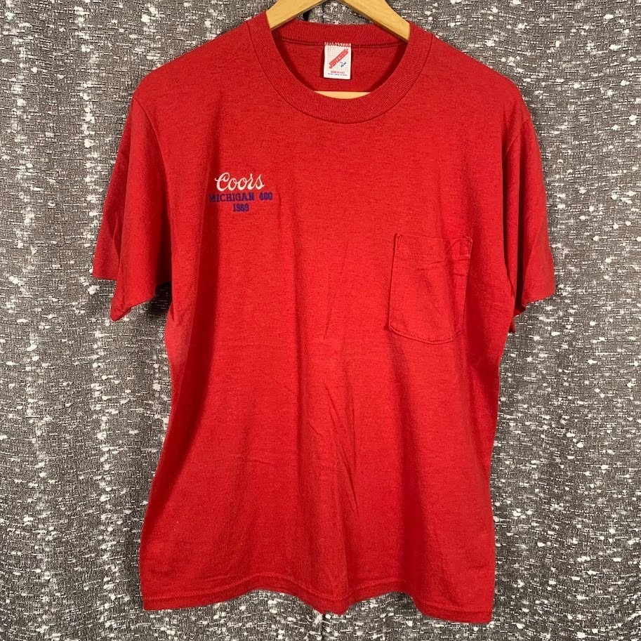 Coors Michigan 400 1989 Single Stitch T Shirt Jereezs Nascar Racing Size L